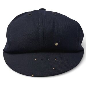 1930s 40s Derby Cap Co Umpire Referee Hat Wool Navy M 6 7/8–7 1/8 Wool 1940s